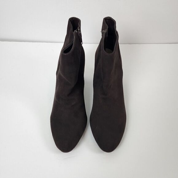 CUSHION WALK BY AVON WOMEN'S ANKLE BOOTS FAUX BROWN SUEDE SIZE 10 - Picture 1 of 7